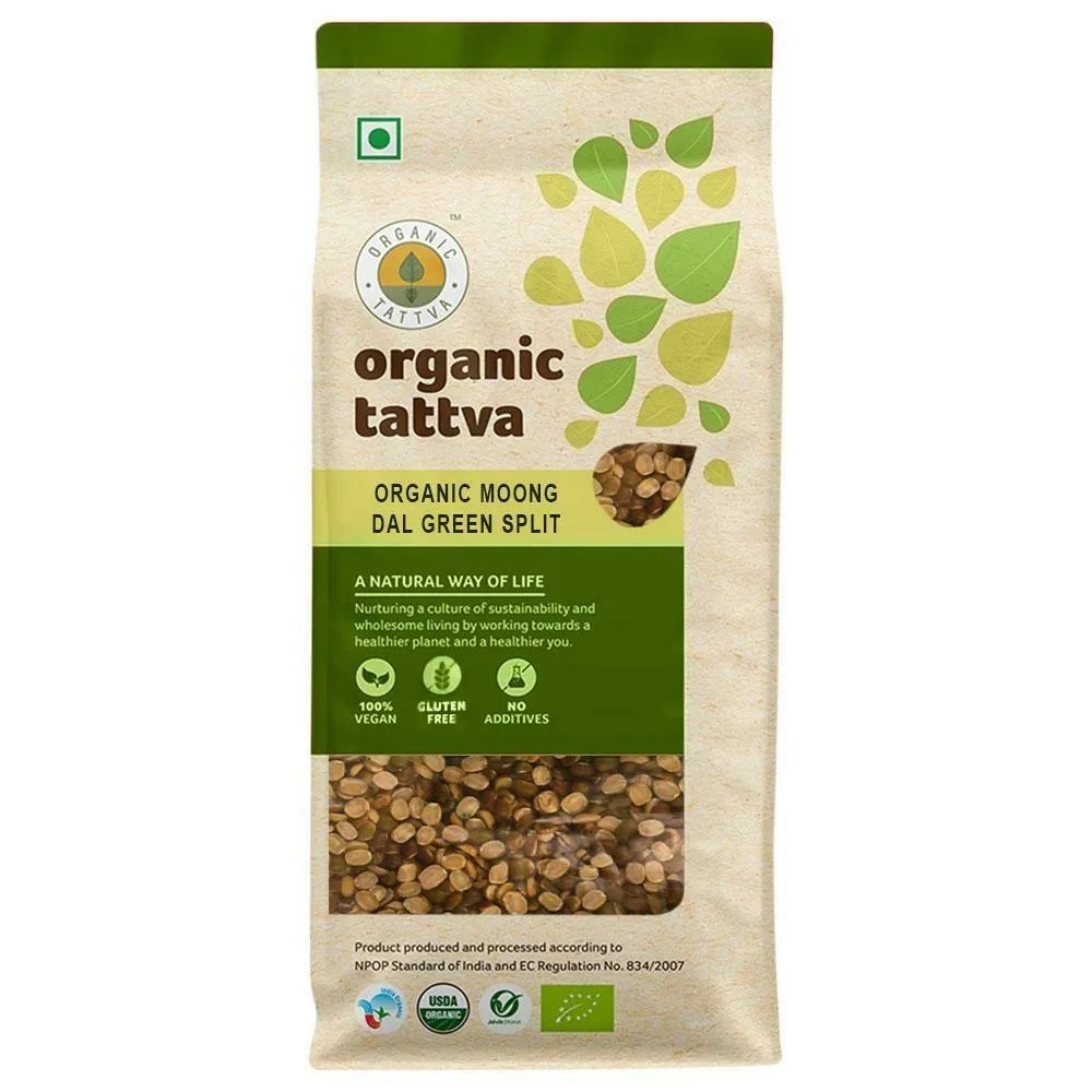 Organic Tattva Organic Moong Dal- Green Split