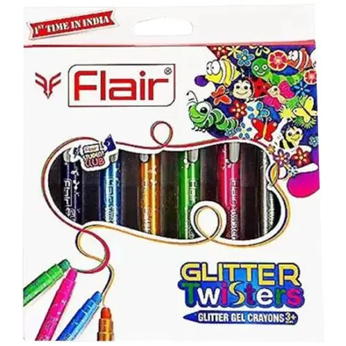 Flair Glitter Twisters butter Gel Crayons