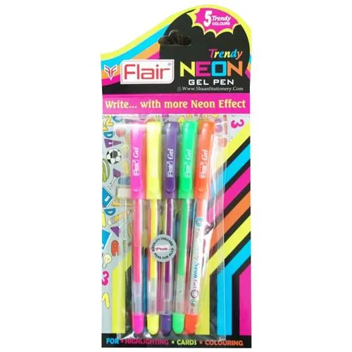 Flair Trendy Neon Glitter Gel Pen
