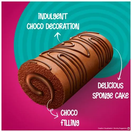 Sunfeast Caker Swiss Roll Cake – Chocolate