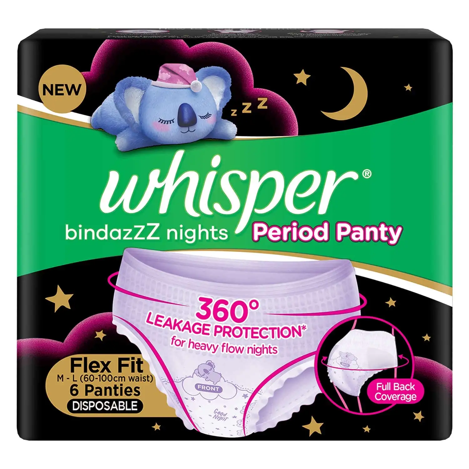 Whisper Bindazzz Nights – Period Panties