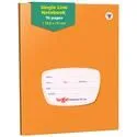 One Side Plain and One Side Line Notebook – 76 Pages 15.5 x 19 cm