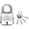 Square 7 Levers 4 Keys Padlock