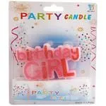 Birthday Girl Candle – For Cake Decoration Red
