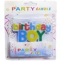 Birthday Boy Letters Cake Candle – For Decoration Multicolour