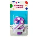 Number 2 Birthday Candle
