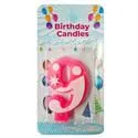 Number 9 Birthday Candle