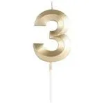 Number 3 Birthday Candle