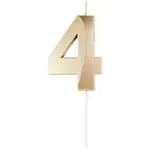 Number 4 Birthday Candle