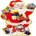 Christmas Santa Wall Sticker – Glitter Paper Assorted Colour Reusable