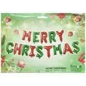 Merry Christmas Foil Balloon – 16 ” With Straw For Decoration