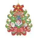Christmas-Xmas Hangable Decorative Tree – Paper Multicolour BB1124-2