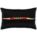 Pastel Crystal Rakhi – Elegant Design For Beloved Brother