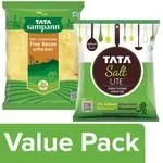 100percent Chana Dal Fine Besan with TATA Salt Lite – 15percent Low Sodium Iodised Salt 1 kg