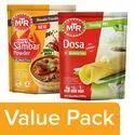 MTR Spicy Sambar Powder 200 gm with Breakfast Mix – Dosa 1 kg Pouch