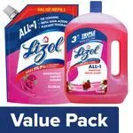 Lizol Disinfectant Surface and Floor Cleaner Liquid Floral 1.8 L with Floral 2 L