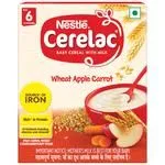 Nestle Cerelac Baby Cereal With Milk Wheat Apple Carrot – From 6 To 24 Months