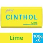 Cinthol Refreshing Deo Lime Bath Soap 99.9percent Germ Protection