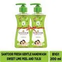 Santoor Gentle Handwash – Fresh Sweet Lime Peel and Tulsi