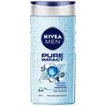 Nivea Men Pure Impact Shower Gel – With Micro Particles Purifying Freshness For Body Face and Hair