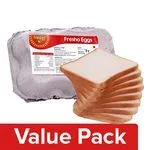 Fresho Sandwich Bread – White Chemical Free 400G with Eggs – Regular 6pcs