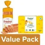 Fresho Brown Bread – Safe Preservative Free 400 g with Butter – Pasteurised 100 g