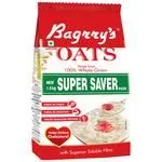 Bagrry’S White Oats – Made From 100percent Whole Grain High In Fibre and Protein Manages Weight Super Saver Pack