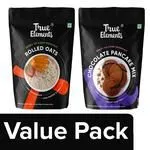 True Elements Rolled Oats – Gluten Free 1 Kg with Ready To Cook – Chocolate Pancake Mix250 g