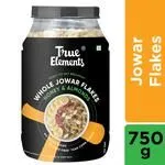 True Elements Whole Jowar Flakes – Honey and Almonds Ready To Eat Healthy Breakfast