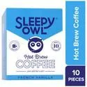 Sleepy Owl Hazelnut Hot Brew Bags – High Quality Arabica Beans Blend Easy To Use