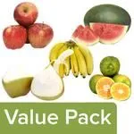 Apple Shimla with Banana Robusta with Orange Nagpurwith Tender Coconutwith Watermelon Small