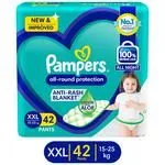 Pampers All-Round Protection Diaper Pants – XXL 15-25 kg Ultra Absorb Core Leakage Prevention for upto 12 Hours