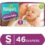 Pampers Active Baby Diapers – Small 3-8 kg