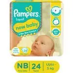 Pampers New Baby Taped Diapers – Soft 12 Hours Absorption 5 Star Skin Comfort Up To 5 Kg