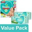 Pampers Diaper Pants –  S 86 pcs with Baby Gentle Wet Wipes 72 pcs Pack Of 2