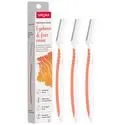 Reusable Face Razor for Women – 3 Razors Orange- Painless Facial Hair Removal – Eyebrow Shaper Upper Lip Forehead Peach Fuzz Chin Sideburns and Dermaplaning Tool