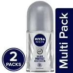 Nivea Men Deodorant Roll-On Silver Protect Antibacterial Odour Protection