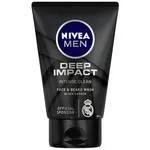 Nivea Men Deep Impact Face Wash With Black Carbon – Intense Clean For Beard and Face