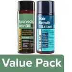 Ustraa Hair Growth Vitalizer 100 ml with Ayurvedic Hair Oil 200 ml