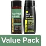 Ustraa Ayurvedic Hair Oil 200ml with Anti Hair Fall Shampoo With Apple Cider Vinegar 250ml