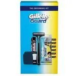 Gillette Guard Shaving Kit – For Men Razor Cartridges Cream Brush Travel Essentials