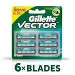 Gillette Vector Plus – Manual Shaving Razor Blades Cartridge