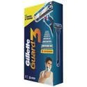 Gillette Guard 3 Single Razor With 8 Blades Catridges – Single Stroke Smooth Shave