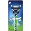 Gillette Sport Refillable Razor Handle and Cartridges – Smooth Finish Provides Aqua Grip