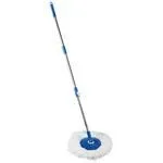 Gala Spin Mop – Microfibre and Plastic Height Adjustment Rod With Refill Blue