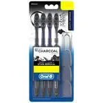 Oral-B Cavity Defense Toothbrush With Charcoal Extract Medium Cleans Deep Removes Stain