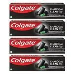 Colgate Charcoal Clean Toothpaste Black Gel Paste Bamboo Charcoal and Wintergreen Mint for Clean Mouth 480g 120g X 4