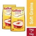 Saffola Rolled Oats – 100percent Natural With High Protein and Fibre Healthy Cereals Value Pack