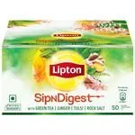 Lipton SipNDigest – With Green Tea Ginger Tulsi and Rock Salt Spiced Green Tea Bags