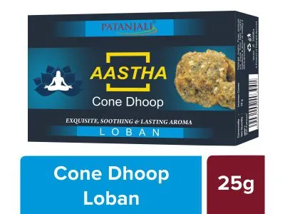 Patanjali Aastha 25 Gm Cone Dhoop 25G